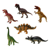 Maxbell 6 Pcs Plastic Assorted Dinosaur Figures Animal Model Kids Toy