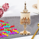 Maxbell Decorative Candy Jar Candle Holder with Lid for Party Decoration 11cmx34cm