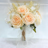 Maxbell Wedding Bride Bouquet Bridal Holding Wedding Bouquet for Party Beige