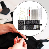 Maxbell Knitting Bag Sewing Kit Sewing Needle Sewing Tool Set Embroidery Thread navy