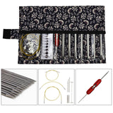 Maxbell Knitting Bag Sewing Kit Sewing Needle Sewing Tool Set Embroidery Thread navy