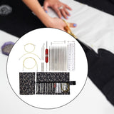 Maxbell Knitting Bag Sewing Kit Sewing Needle Sewing Tool Set Embroidery Thread navy