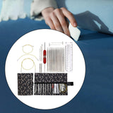 Maxbell Knitting Bag Sewing Kit Sewing Needle Sewing Tool Set Embroidery Thread navy