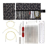 Maxbell Knitting Bag Sewing Kit Sewing Needle Sewing Tool Set Embroidery Thread navy