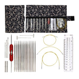 Maxbell Knitting Bag Sewing Kit Sewing Needle Sewing Tool Set Embroidery Thread navy