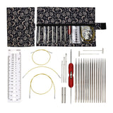 Maxbell Knitting Bag Sewing Kit Sewing Needle Sewing Tool Set Embroidery Thread navy