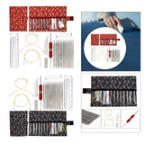 Maxbell Knitting Bag Sewing Kit Sewing Needle Sewing Tool Set Embroidery Thread red