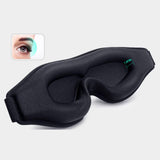 Maxbell Sleep Mask Eye Mask 3D Contoured Eyeshade for Yoga Sleeping Women Men Black