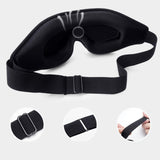 Maxbell Sleep Mask Eye Mask 3D Contoured Eyeshade for Yoga Sleeping Women Men Black