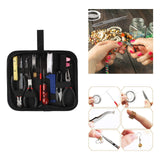 Maxbell 22Pcs Jewelry Making Tools DIY Beading Jewelry Findings with Storage Bag