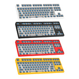 Maxbell 87 Keys DIY Wired Mechanical Keyboard Kit with Blue Switch for PC Parts White