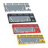 Maxbell 87 Keys DIY Wired Mechanical Keyboard Kit with Blue Switch for PC Parts White