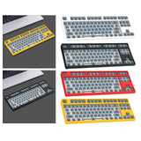 Maxbell 87 Keys DIY Wired Mechanical Keyboard Kit with Blue Switch for PC Parts White