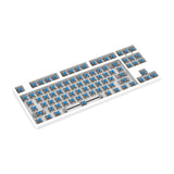 Maxbell 87 Keys DIY Wired Mechanical Keyboard Kit with Blue Switch for PC Parts White