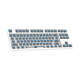 Maxbell 87 Keys DIY Wired Mechanical Keyboard Kit with Blue Switch for PC Parts White