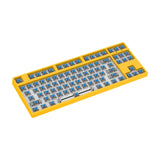 Maxbell 87 Keys DIY Wired Mechanical Keyboard Kit with Blue Switch for PC Parts Yellow