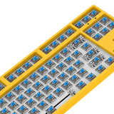 Maxbell 87 Keys DIY Wired Mechanical Keyboard Kit with Blue Switch for PC Parts Yellow