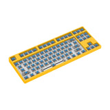 Maxbell 87 Keys DIY Wired Mechanical Keyboard Kit with Blue Switch for PC Parts Yellow