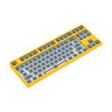 Maxbell 87 Keys DIY Wired Mechanical Keyboard Kit with Blue Switch for PC Parts Yellow