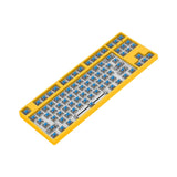 Maxbell 87 Keys DIY Wired Mechanical Keyboard Kit with Blue Switch for PC Parts Yellow