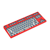 Maxbell 87 Keys DIY Wired Mechanical Keyboard Kit with Blue Switch for PC Parts Red