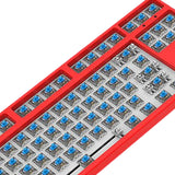 Maxbell 87 Keys DIY Wired Mechanical Keyboard Kit with Blue Switch for PC Parts Red