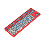 Maxbell 87 Keys DIY Wired Mechanical Keyboard Kit with Blue Switch for PC Parts Red