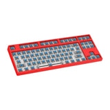 Maxbell 87 Keys DIY Wired Mechanical Keyboard Kit with Blue Switch for PC Parts Red