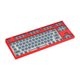 Maxbell 87 Keys DIY Wired Mechanical Keyboard Kit with Blue Switch for PC Parts Red