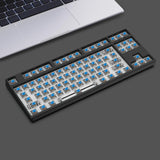 Maxbell 87 Keys DIY Wired Mechanical Keyboard Kit with Blue Switch for PC Parts Black