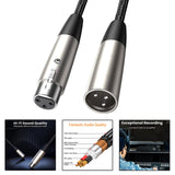 Maxbell XLR Microphone Cable XLR Wire for Microphone Amplifier Studio Recording 0.5m