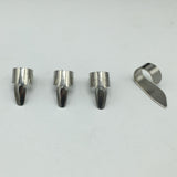 Maxbell 4x Durable Guitar Pick Plectrums Stainless Steel Bulk for Guitar Beginners