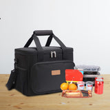 Maxbell Portable Lunch Pouch Reusable Food Container for Picnic, Office Black