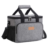 Maxbell Portable Lunch Pouch Reusable Food Container for Picnic, Office Gray