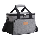 Maxbell Portable Lunch Pouch Reusable Food Container for Picnic, Office Gray