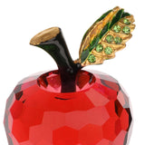 Maxbell Crystal Fruit Statue Sculptures Ornaments for Dining Room Decor red