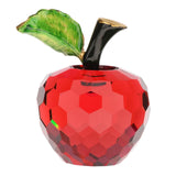 Maxbell Crystal Fruit Statue Sculptures Ornaments for Dining Room Decor red