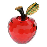 Maxbell Crystal Fruit Statue Sculptures Ornaments for Dining Room Decor red