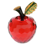 Maxbell Crystal Fruit Statue Sculptures Ornaments for Dining Room Decor red
