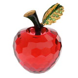 Maxbell Crystal Fruit Statue Sculptures Ornaments for Dining Room Decor red