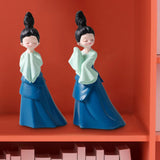 Maxbell Dancer Figurine Resin Statue Art Sculpture for Desktop Bedroom Bookshelf 2x Small