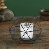 Maxbell Candle Holder Tealight Votive Candle Candle Cup Candlestick Home Living Room Black Silver Star