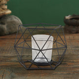 Maxbell Candle Holder Tealight Votive Candle Candle Cup Candlestick Home Living Room Black Clear