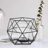 Maxbell Candle Holder Tealight Votive Candle Candle Cup Candlestick Home Living Room Black Clear