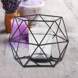 Maxbell Candle Holder Tealight Votive Candle Candle Cup Candlestick Home Living Room Black Clear