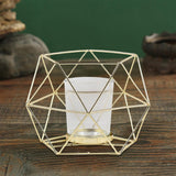 Maxbell Candle Holder Tealight Votive Candle Candle Cup Candlestick Home Living Room Gold Clear