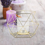 Maxbell Candle Holder Tealight Votive Candle Candle Cup Candlestick Home Living Room Gold Clear