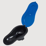 Maxbell Temporary Toilet Squatting Toilet for Worker Construction Site Use Blue