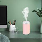 Maxbell Portable Air Humidifier Flame USB Mist Maker Car Diffuser for Vehicle Pink