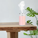 Maxbell Portable Air Humidifier Flame USB Mist Maker Car Diffuser for Vehicle Pink